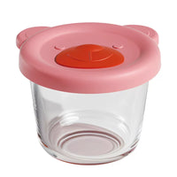 NUBABI Baby Food Storage Container Glass Portable Fresh-keeping Tool Egg Custard Bowl Freezer Fruit Box