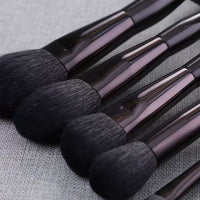 12-Piece Fine Goat Hair Eyeshadow and Powder Makeup Brush Set