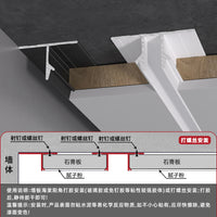 New Aluminum Alloy Suspended Ceiling Decorative Trim Strips, Corner/Single-Sided/Double-Sided Wall Panel Edging Strips