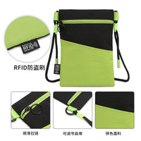 RFID Blocking Crossbody Phone Bag for Men and Women, Lightweight Outdoor Sports Anti-Demagnetization Passport Holder