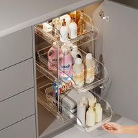 Luxury Multi-layer Pull-out Cup Drying Rack for Kitchen Countertop Organization