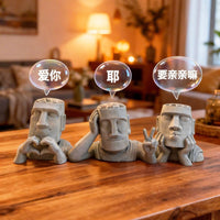 3D Printed Cute Character Aquarium Ornament for Micro Landscape and Potted Plants