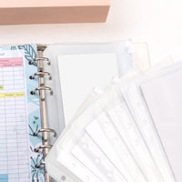 A6 Transparent Loose-Leaf Notebook with Large Capacity Storage and Detachable Pages for Kids' Handbooks
