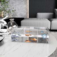 Acrylic Multi-Layer Betta Fish Tank with Storage Compartments