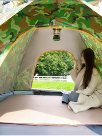 Automatic Pop-Up Camping Tent with UV Protection for 3-4 People, Portable Outdoor Shelter for Picnics, Fishing, and Overnight Stays