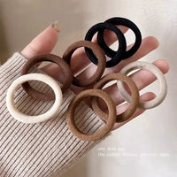 No-Crease High-Elasticity Hair Ties for Ponytails, Durable Hair Bands for Women