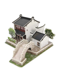 DIY 3D Puzzle Traditional Chinese Architecture Model Building Kit for Kids