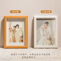 6-inch Hollow Wall-Mounted Photo Frame for Wedding Certificates and Dried Flowers, with Cardboard Mat