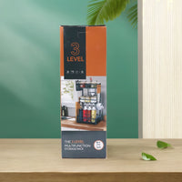 Thickened Under-Sink Kitchen Storage Rack Double-Layer Pull-Out Organizer Multi-functional Spice Rack