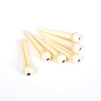 Acoustic Guitar Bridge Pins Set - ABS Plastic String Pegs for Folk Guitars