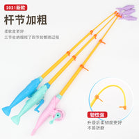 Kids Magnetic Fishing Game Toy with Retractable Rod for Outdoor Play