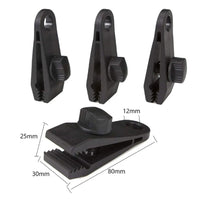 Outdoor Tent Tarp Clips with Bungee Balls for Camping and Awnings