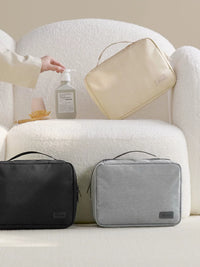 Portable Travel Toiletry Bag for Men and Women, Dry/Wet Separation, Waterproof Hanging Cosmetic Organizer
