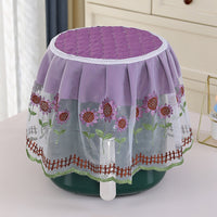 Air Fryer Dust Cover with Lace Embroidery, Fabric Kitchen Appliance Protector
