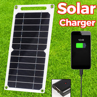 Portable 6W Solar Panel Charger for Outdoor Emergency Power