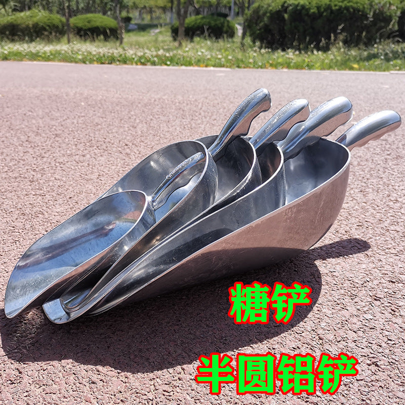 Heavy-Duty Aluminum Scoop for Ice, Candy, Feed, and Dry Goods