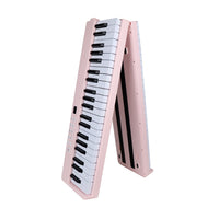88-Key Foldable Digital Piano for Adults, Bluetooth Enabled Smart Electronic Keyboard for Practice and Learning, Portable Rechargeable