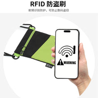 RFID Blocking Crossbody Phone Bag for Men and Women, Lightweight Outdoor Sports Anti-Demagnetization Passport Holder
