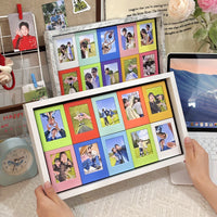Instant Photo Frame Creative Colorful 3-inch Photo Display Stand Wall-Mounted Magnetic Picture Frame