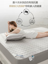 Pure Cotton Fitted Sheet Quilted Mattress Protector Dust Cover Thickened Bedding Set