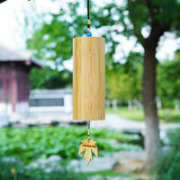 Japanese Style Wooden Wind Chime for Garden & Home Decor, Yoga & Healing Chimes