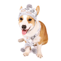 Pet Jacquard Knit Sweater for Dogs, Retro Style Round Neck Pullover for Autumn/Winter