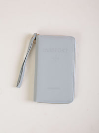 RFID Blocking Travel Passport Holder with Zipper, Multi-functional Document Organizer for Tickets and Cards