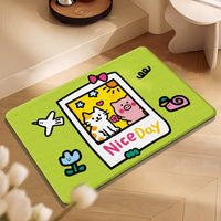Diatomaceous Earth Absorbent Bath Mat for Bathroom and Toilet