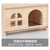 Bird Hideaway House with Pull-Out Tray for Parrots and Small Birds, All Seasons