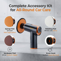 Cordless Car Polisher, Portable Electric Car Buffer Waxer for Auto Detailing, Scratch Repair, and Waxing