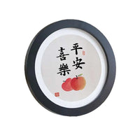 Nordic Style Round Wooden Photo Frame with Stand for Tabletop Display