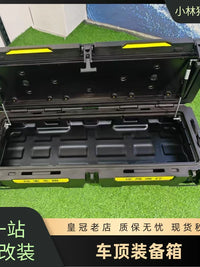 Flat-Top 110L Off-Road SUV Roof Cargo Storage Box for Outdoor Camping