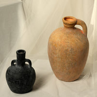 Vintage Ceramic Vase Rustic Distressed Pottery Decor