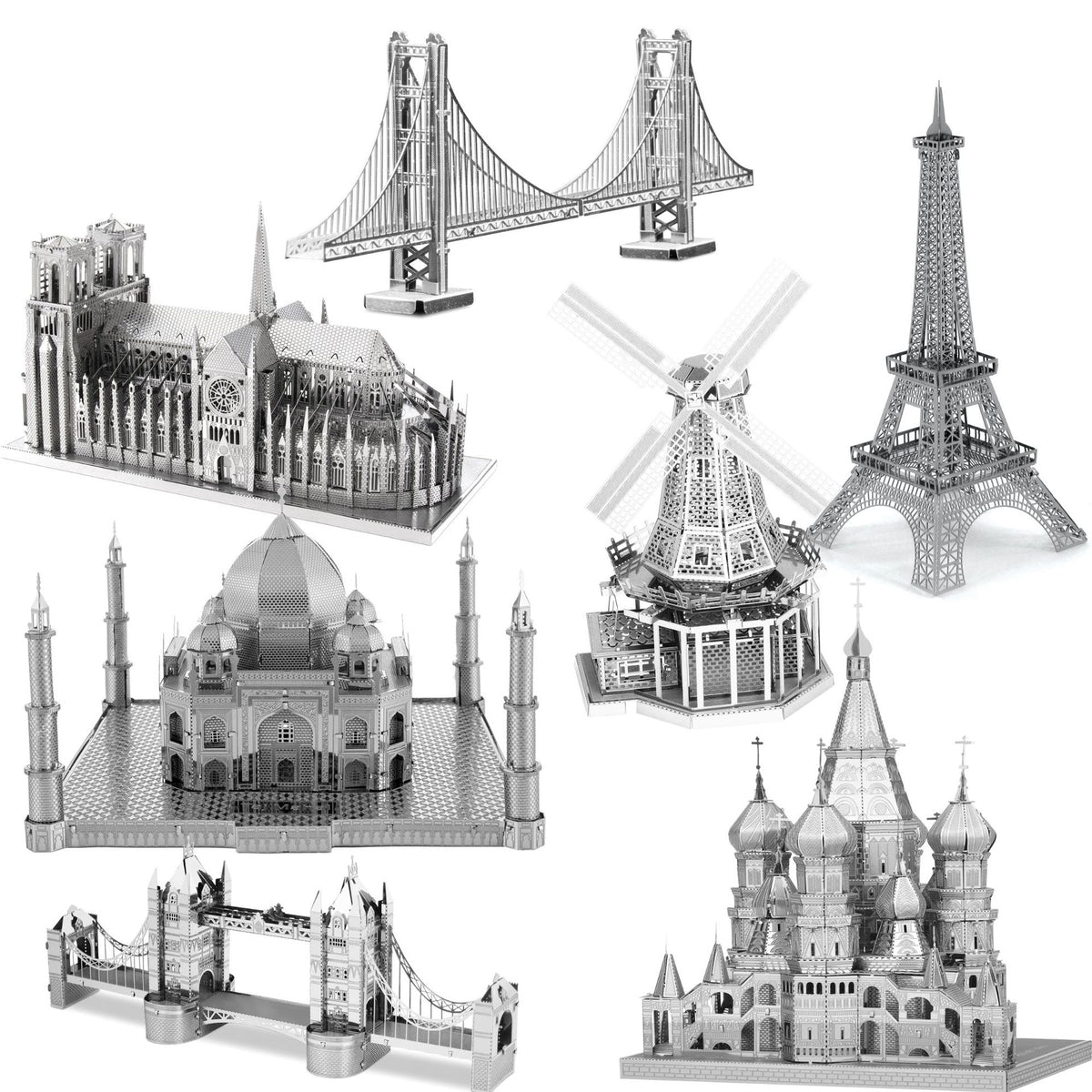 3D Metal Puzzle DIY Model Kit for Adults - Educational Brain Teaser Toy