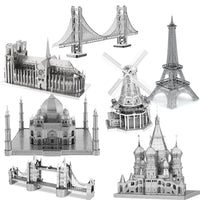 3D Metal Puzzle DIY Model Kit for Adults - Educational Brain Teaser Toy