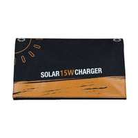 Portable 15W Foldable Solar Panel Charger with USB for Outdoor Emergency Power