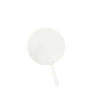 Mini Transparent DIY Handheld Round Fan for Kids' Crafts
