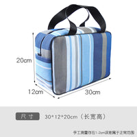 Portable Plaid Toiletry Bag for Men and Women, Large Capacity Travel Wash Bag for Gym and Shower