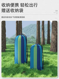 Outdoor Canvas Hammock with Anti-Roll Design for Camping, Single/Double Person