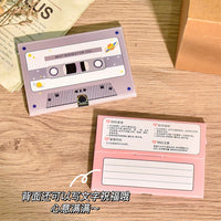 Recordable Voice Message Greeting Card with Cassette Tape Design for Valentine's Day & Birthdays