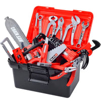 Kids Pretend Play Tool Set with Electric Drill and Storage Case for Boys and Girls