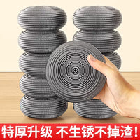 Food Grade Stainless Steel Scouring Pads for Kitchen Cleaning - Non-Scratch, Rust-Resistant Dish & Pot Scrubber