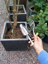 Mini Garden Tool Set: Magnesium Aluminum Alloy Trowel & Rake for Potted Plants & Gardening