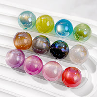 Electroplated Cat Eye Beads for DIY Phone Chains and Bracelets - Resin Loose Beads
