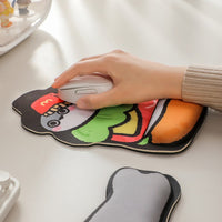 Cartoon Capybara/M-Fish Memory Foam Wrist Rest Mouse Pad & Keyboard Wrist Rest Set for Office/Gaming