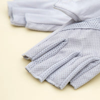 Women's Summer Half-Finger Cotton UV Protection Gloves for Driving Cycling & Outdoor Activities