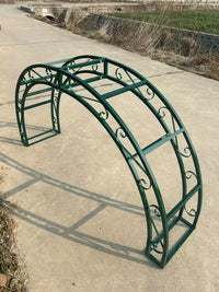 European Style Wrought Iron Garden Arch Trellis for Climbing Plants, Roses, and Bougainvillea