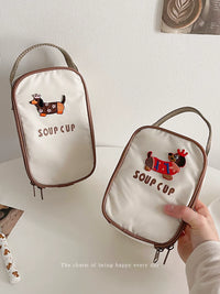 Mini Portable Insulated Lunch Bag for Kids and Adults - Thermal Bento Box Tote for Breakfast, Work, and Picnics