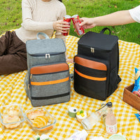 Large Capacity Insulated Picnic Backpack, Waterproof Oxford Cloth Cooler Bag for Outdoor Activities