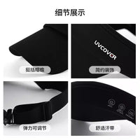 Ice Silk UV Protection Sun Visor for Outdoor Activities